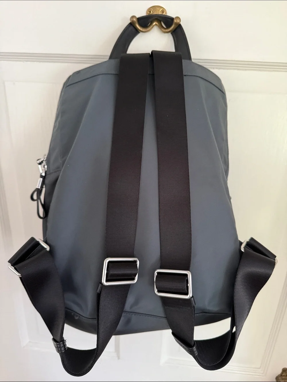 Tumi Gray Nylon Laptop Backpack with Front Pocket